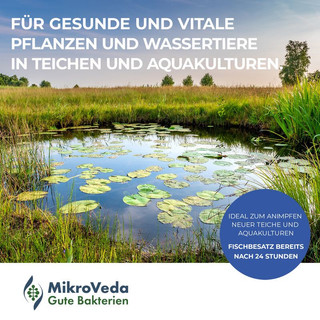 MikroVeda®  POND, Teich- und Fischpflege mit Effektiven Mikroorganismen,  (DE-ÖKO-037) 1 l Flasche