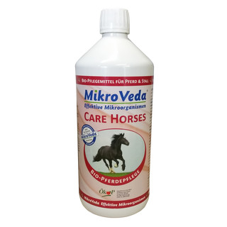 MikroVeda® CARE für Pferde mit Effektiven Mikroorganismen, Bio-Pflegemittel 1 l Flasche