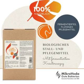 MikroVeda® CARE für Pferde  mit Effektiven Mikroorganismen, Bio-Pflegemittel 5 l Folienkarton