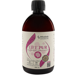 MikroVeda® LIFE "Pur", 500 ml Flasche - Nahrungsergänzungsmittel, Bio Qualität (DE ÖKO 037)