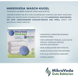 MikroVeda Waschkugel mit Mikroorganismenkeramik